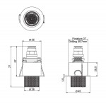 Shower (jet), color: Chrome material: Brass surface: Glossy Wall-mounted shower heads