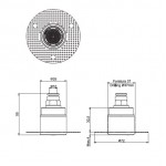 Shower (jet), color: Chrome material: Brass surface: Glossy Wall-mounted shower heads