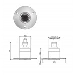 Shower (jet), color: Chrome material: Brass surface: Glossy Wall-mounted shower heads