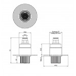 Ντους (Jet) Texture P rain, χρώμα: Χρωμέ από ορείχαλκο επιφάνεια: Γυαλιστερή Ντους