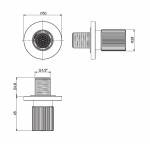 Shower (jet), color: Chrome material: Brass surface: Glossy Wall-mounted shower heads Shower (jet), color: Chrome material: Brass surface: Glossy Wall-mounted shower heads