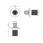 Shower (jet), color: Black material: Brass surface: Matt Wall-mounted shower heads