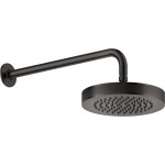 Shower head Wall-mounted 21,8x21,8 material: Brass, style: 1 spray, color: Black surface: Brushed Overhead showers Shower head Wall-mounted 21,8x21,8 material: Brass, style: 1 spray, color: Black surface: Brushed Overhead showers