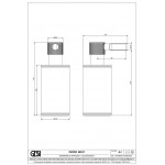 Dispenser countertop material: Brass, color: White/Black surface: Brushed Soap dispensers