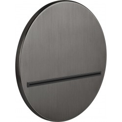 Εκροή (στόμιο) 20,7x20,7 επίτοιχος τύπος καταρράκτης (Cascatta) Black Metal Brushed PVD από ορείχαλκο, χρώμα: Μαύρο επιφάνεια: Βουρτσισμένη Στόμια (ρουξούνια)