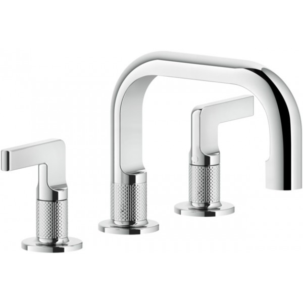 Wash basin tap Deck-mounted dual-level material: Brass S size With pop-up waste set, color: Chrome surface: Glossy Deck-mounted Wash basin tap Deck-mounted dual-level material: Brass S size With pop-up waste set, color: Chrome surface: Glossy Deck-mounted