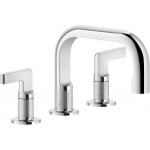 Wash basin tap Deck-mounted dual-level material: Brass S size With pop-up waste set, color: Chrome surface: Glossy Deck-mounted