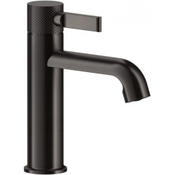 Wash basin tap Deck-mounted material: Brass mixer With pop-up waste set Μ size, color: Black surface: Brushed Deck-mounted