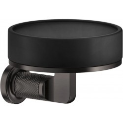 Soap material: Brass Wall-mounted, color: Black surface: Brushed Soap holders