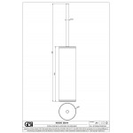 Brush (broom) Floor standing material: Brass Black Metal Brushed PVD, color: Black surface: Brushed Toilet brush holders Brush (broom) Floor standing material: Brass Black Metal Brushed PVD, color: Black surface: Brushed Toilet brush holders