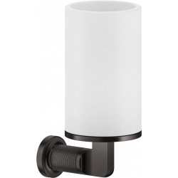 Cupholder material: Brass Wall-mounted, color: Black surface: Brushed Tumbler holders