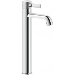Wash basin tap Deck-mounted for free-standing washbasin material: Brass mixer With pop-up waste set, color: Chrome surface: Glossy Deck-mounted