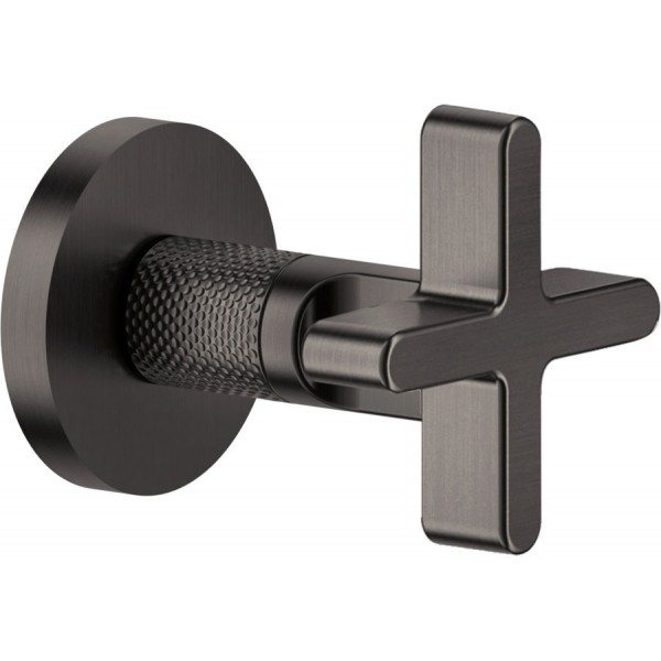 Shower tap Switch external part material: Brass Black Metal Brushed PVD surface: Brushed, color: Black Volume control valves