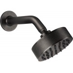 Ντους (Jet) & βραχίονα, Φ11,8cm, Black Metal Brushed PVD, χρώμα: Μαύρο από ορείχαλκο επιφάνεια: Βουρτσισμένη Ντους Ντους (Jet) & βραχίονα, Φ11,8cm, Black Metal Brushed PVD, χρώμα: Μαύρο από ορείχαλκο επιφάνεια: Βουρτσισμένη Ντους