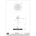 Shower head Ceiling-mounted 21,8x21,8 material: Brass, style: 1 spray Black Metal Brushed PVD, color: Black surface: Brushed Overhead showers Shower head Ceiling-mounted 21,8x21,8 material: Brass, style: 1 spray Black Metal Brushed PVD, color: Black surface: Brushed Overhead showers