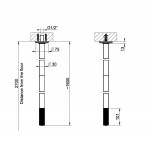 Spout (Nozzle) 160cm Ceiling-mounted material: Brass, color: Black surface: Brushed Bath spouts Spout (Nozzle) 160cm Ceiling-mounted material: Brass, color: Black surface: Brushed Bath spouts