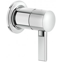 Shower tap Wall-mounted external part 1 hole 1 way material: Brass mixer without hand shower, hose and holder, color: Chrome surface: Glossy Wall-mounted - external part