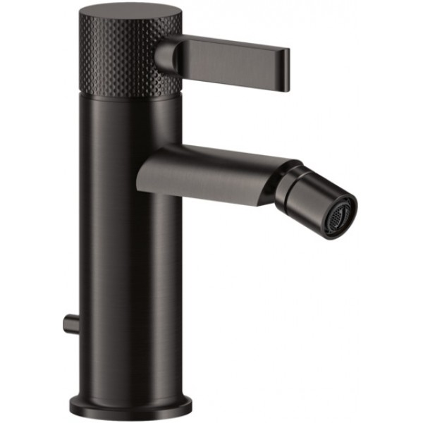 Bidet mixer material: Brass, color: Black surface: Brushed Deck-mounted