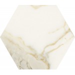 Πλακάκια δαπέδου 25x21,6 Ιταλίας naturale, esagona, 9mm, στυλ: μαρμάρου rettificato Α’ διαλογής επιφάνεια: Ματ, απόχρωση: Λευκό/Μπεζ Πλακάκια φόντο