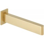 Εκροή (στόμιο) 20cm επίτοιχος τύπος από ορείχαλκο μπανιέρας, Brushed Gold, χρώμα: Χρυσό επιφάνεια: Βουρτσισμένη Στόμια (ρουξούνια)