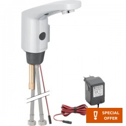 Wash basin tap Deck-mounted electronic material: Brass Without waste Μ size, color: Chrome surface: Glossy Deck-mounted