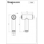 Τηλέφωνο ντους μπιντέ Push-button από ορείχαλκο, χρώμα: Χρωμέ επιφάνεια: Γυαλιστερή Τηλέφωνα ντους μπιντέ