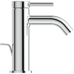 Wash basin tap Deck-mounted material: Brass mixer With pop-up waste set Μ size Blue Start, color: Chrome surface: Glossy Deck-mounted Wash basin tap Deck-mounted material: Brass mixer With pop-up waste set Μ size Blue Start, color: Chrome surface: Glossy Deck-mounted