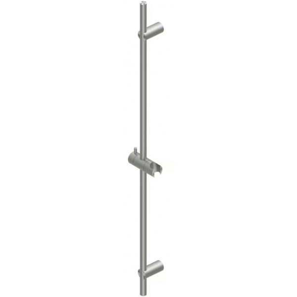 Βέργα ντους 90cm από inox AISI304 απλή, χρώμα: Χρωμέ επιφάνεια: Βουρτσισμένη Βέργες ντους