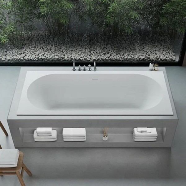 Bathtub Built-in 180x80 material: Solid Surface surface: Matt, color: White Built-in
