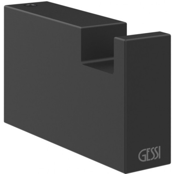 Hook Flat wall mounted material: Brass single Matte Black, color: Black surface: Matt Hooks