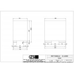 Waste bin material: Brass Matte Black 7 lt Floor standing Open, color: Black surface: Matt Dustbins