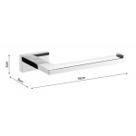 Paper holder no cover material: Brass, color: Chrome surface: Brushed Toilet paper holders