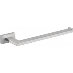 Πετσετοθήκη 27x8x3 Brushed Nickel σταθερή από ορείχαλκο μονή, χρώμα: Χρωμέ επιφάνεια: Βουρτσισμένη Πετσετοθήκες