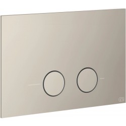 Flush wall plates for concealed cistern dual flush valve material: Metal Mechanical with string, color: Grey surface: Matt Flush plates