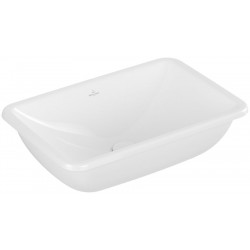 Washbasin Under counter 54x34 material: Porcelain With overflow, color: White surface: Glossy Under counter