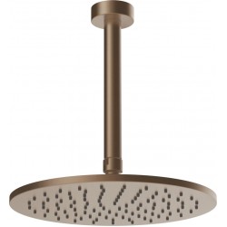 Shower head Ceiling-mounted 25x25 material: Brass, style: 1 spray, color: Bronze surface: Brushed Overhead showers