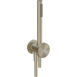 Shower head W/ hose, holder and outlet elbow 1 jet, color: Chrome surface: Brushed Hand showers