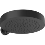 Shower head Wall-mounted 32x32 material: Brass, style: 1 spray, color: Black surface: Matt Overhead showers