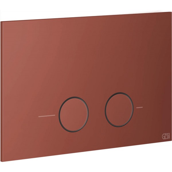 Flush wall plates for concealed cistern dual flush valve material: Metal Mechanical with string, color: Brick surface: Matt Flush plates Flush wall plates for concealed cistern dual flush valve material: Metal Mechanical with string, color: Brick surface: Matt Flush plates