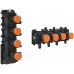 Shower tap Wall-mounted concealed part 3 way Wall-mounted - concealed part