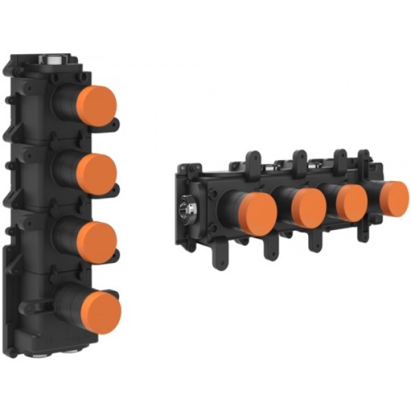 Shower tap Wall-mounted concealed part 3 way Wall-mounted - concealed part