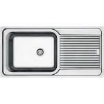 Sink Stainless (Steel) 100x50 material: Inox surface: Matt left / right nested 1 bowl, color: Chrome Stainless steel Sink Stainless (Steel) 100x50 material: Inox surface: Matt left / right nested 1 bowl, color: Chrome Stainless steel