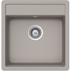 Νεροχύτης γρανιτένιος 49x51 χωρίς πάγκο ένθετος 1 γούρνα Concrete Granite, χρώμα: Μπεζ Γρανιτένιοι