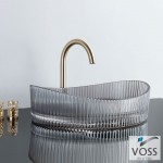 Washbasin Free standing 50x37,5x14 material: Crystal Without hole Without overflow, color: Grey surface: Glossy Free standing Washbasin Free standing 50x37,5x14 material: Crystal Without hole Without overflow, color: Grey surface: Glossy Free standing