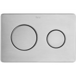 Flush wall plates for concealed cistern PL10 PRO DUAL Actuation dual flush valve material: Inox, color: Chrome surface: Brushed Flush plates
