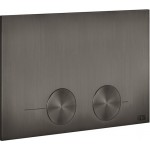 Πλακέτα εντοιχιζόμενου καζανακίου για καζανάκια Tece, Black Metal Brushed PVD από μέταλλο διπλής ενέργειας μηχανικά, χρώμα: Μαύρο επιφάνεια: Βουρτσισμένη Πλακέτες