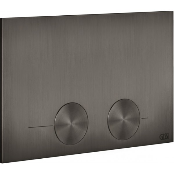 Πλακέτα εντοιχιζόμενου καζανακίου για καζανάκια Tece, Black Metal Brushed PVD από μέταλλο διπλής ενέργειας μηχανικά, χρώμα: Μαύρο επιφάνεια: Βουρτσισμένη Πλακέτες