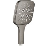 Τηλέφωνο ντους 3 ροών 130, Brushed Hard Graphite, χρώμα: Γκρι επιφάνεια: Βουρτσισμένη Τηλέφωνα