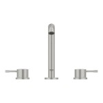 Wash basin tap Deck-mounted dual-level L size material: Brass With pop-up waste set, color: Chrome surface: Brushed Deck-mounted Wash basin tap Deck-mounted dual-level L size material: Brass With pop-up waste set, color: Chrome surface: Brushed Deck-mounted