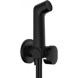 Bidet system external part Mixing Ecosmart material: Brass, color: Black surface: Matt Wall-mounted bidet hand shower systems